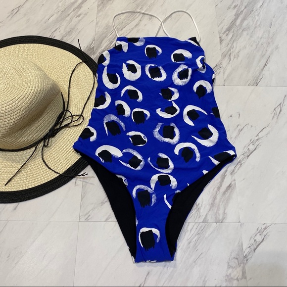 Topshop Other - New! Topshop Circle Print One Piece Swimsuit